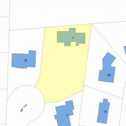 17 Amy Cir, Newton MA  02468-1211 plot plan