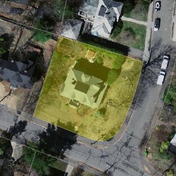 51 Lakewood Rd, Newton MA  02461-1254 aerial view