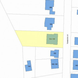 154 Edinboro St, Newton MA  02460-1302 plot plan