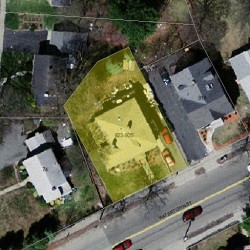 923 Watertown St, Newton MA  02465-2123 aerial view