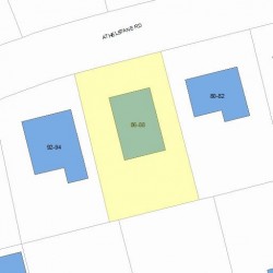 88 Athelstane Rd, Newton MA 02459-2419 plot plan