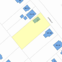 177 Cypress St, Newton MA 02459-2226 plot plan
