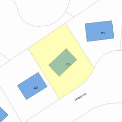 221 Dorset Rd, Newton MA 02468-1451 plot plan