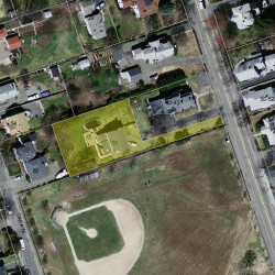 51 Elm St, Newton MA  02465-1863 aerial view