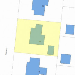 34 Solon St, Newton MA 02461-1827 plot plan