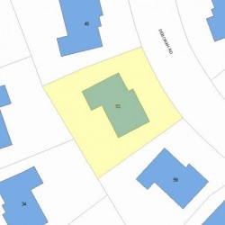 53 Deborah Rd, Newton MA 02459-2837 plot plan