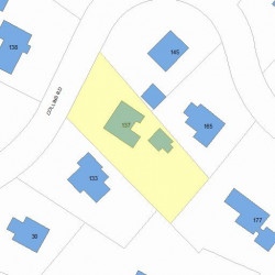 137 Collins Rd, Newton MA  02468-2211 plot plan