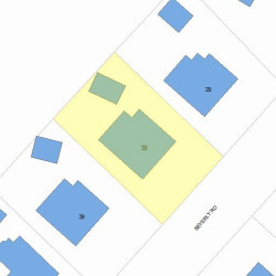 33 Beverly Rd, Newton MA 02461-1112 plot plan