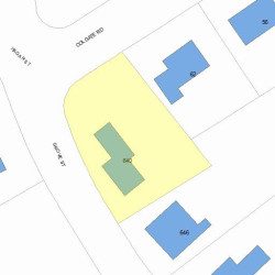 640 Grove St, Newton MA 02462-1319 plot plan
