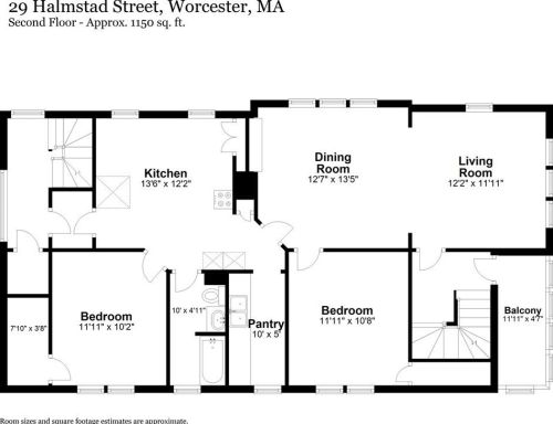 29 Halmstad St, Worcester MA 01607-1520 exterior
