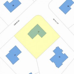 27 Grace Rd, Newton MA  02459-3425 plot plan