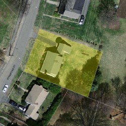 110 Staniford St, Newton MA  02466-1112 aerial view