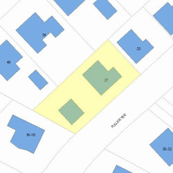 27 Fuller Ter, Newton MA 02465-1210 plot plan