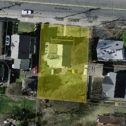 222 California St, Newton MA  02458-1009 aerial view