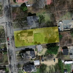 210 Melrose St, Newton MA  02466-1119 aerial view