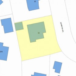 63 Kenwood Ave, Newton MA 02459-1421 plot plan
