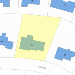 464 Dudley Rd, Newton MA 02459-2813 plot plan