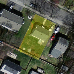 48 Grant St, Newton MA 02465-1509 aerial view