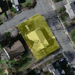 66 Hanson Rd, Newton MA  02459-3539 aerial view