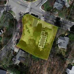 55 Valentine St, Newton MA 02465-3019 aerial view