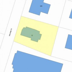 12 Baldwin St, Newton MA 02458-2012 plot plan