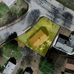 4 Saco St, Newton MA 02464-1335 aerial view