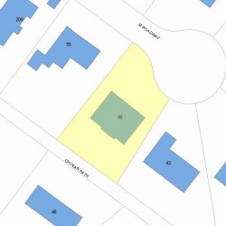 49 Chinian Path, Newton MA 02459-3514 plot plan