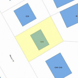 1242 Walnut St, Newton MA 02461-1829 plot plan