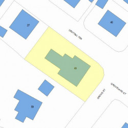 49 Grove St, Newton MA 02466-2326 plot plan