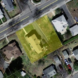 120 Auburndale Ave, Newton MA 02465-1420 aerial view