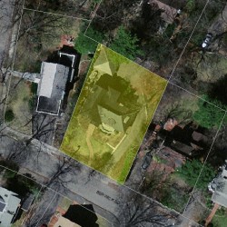 41 Berwick Rd, Newton MA  02459-2122 aerial view