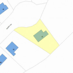 42 Albert Rd, Newton MA 02466-1303 plot plan