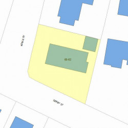 62 Noble St, Newton MA 02465-1016 plot plan