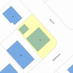 29 Brewster Rd, Newton MA 02461-1334 plot plan