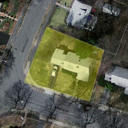 45 Barbara Rd, Newton MA  02465-1123 aerial view