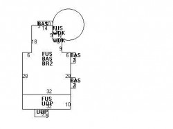 136 Washington St, Newton MA 02458-2250 floor plan