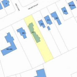 882 Watertown St, Newton MA 02465-2108 plot plan