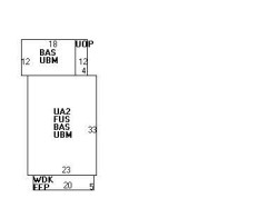 196 Chapel St, Newton MA 02458-1308 floor plan