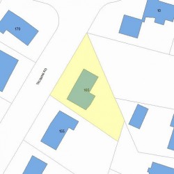 165 Truman Rd, Newton MA  02459-2640 plot plan