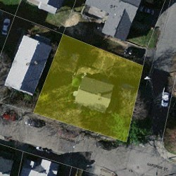 41 Gardner St, Newton MA 02458-1404 aerial view