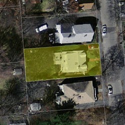 21 Clarendon St, Newton MA 02460-2020 aerial view