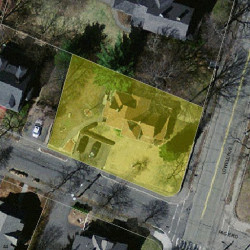 97 Lowell Ave, Newton MA 02460-1502 aerial view