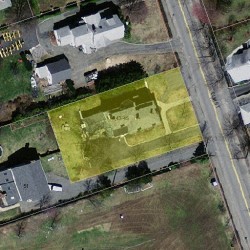 45 Elm St, Newton MA  02465-1805 aerial view