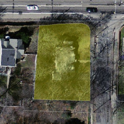 85 Woodcliff Rd, Newton MA  02461-1824 aerial view