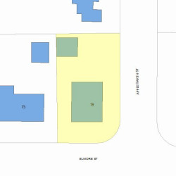 19 Applegarth St, Newton MA  02459-1110 plot plan