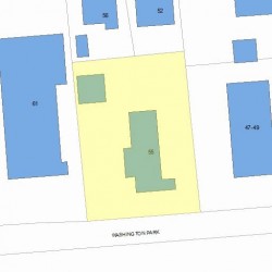 55 Washington Park, Newton MA  02460-1915 plot plan