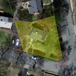 7 Avalon Rd, Newton MA 02468-1609 aerial view