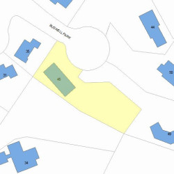 45 Buswell Park, Newton MA 02458-2304 plot plan
