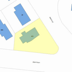 405 Crafts St, Newton MA 02460-1138 plot plan