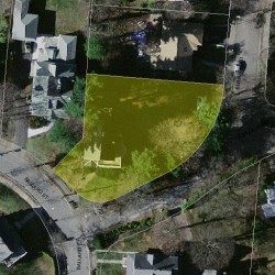 38 Ballard St, Newton MA  02459-1250 aerial view